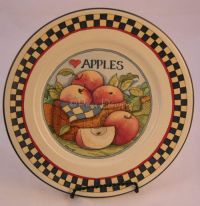 Susan Winget APPLES 9 7/8" Harvest Plate